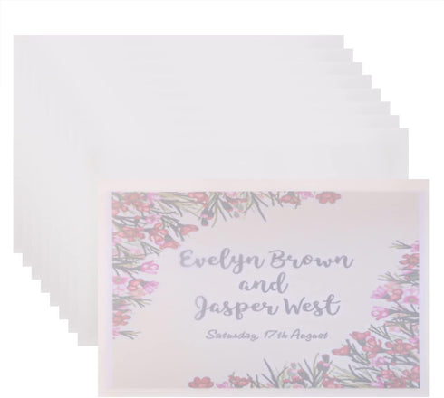 20pcs White Translucent Paper Envelope Bag Large Butter Paper Pouches Clear Glassine Gift Big Envelope for Storage Gift Greeting Card Party Invita...