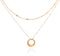 Gold Layered Necklaces for Women, 18K Real Gold Plated Necklaces for Women Trendy, Dainty Circle Pendant Waterproof Necklace, Simple Gold Necklace...