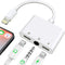 3 in 1 Headphone Adapter for iPhone, Lightning to 3.5 mm Headphone Jack Adapter, Lightning Audio & Charging Adapter Dongle Cable Splitter Compatib...