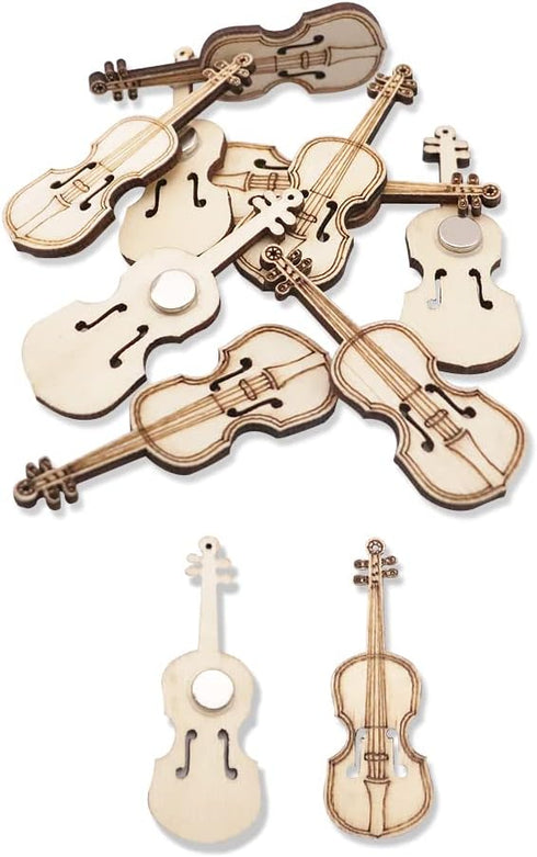 Guitar Magnets Refrigerator, JruiZhp16 Pcs Lovely Violin Shaped Magnets Magnetic Home Decoration, for Office Whiteboard Magnet, Cabinet Magnet, Di...