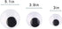 DIYASY 3inch 4inch 5 Inch 6 Pcs Large Googly Wiggle Eyes with Self Adhesive for Crafts Making....