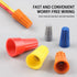 Electrical Wire Connector Screw Terminal 40PCS, Screw on Electric Wire Caps, Twist on Wire Connectors, Wire Caps with Spring Insert, Electrical Wi...