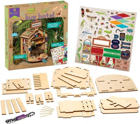 PlayMonster Craft-Tastic — Make A Bug Hotel — DIY Nature Craft Kit — No Tools Needed — Decorate Your Hotel with Stickers — Ages 4+ with Help...
