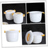 Rice Cooker Non- Stick Cooking Pot Microwave Rice Pot Spaghetti Microwave Cooker Kitchen Microwave Steamer Microwave Rice Cooking Soup Bowl Mug Of...