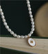 Natural Freshwater Pearl Choker Necklace for Women, 14K Gold Plated Pearl Necklaces Fashion Handmade Jewelry Gift...