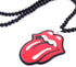 Hip Hop Acrylic Red Lip and Tongue Rearview Mirror Hanging Charm Dangling Beaded Pendant for Car Decoration (lip)...