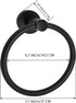 Towel Ring,Hand Towel Holder for Wall Mounted,Towel Holder,Towel-Racks, Bathroom Hardware Simple Round Towel Hanger SUS 304 Stainless Steel (Black...