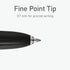 Pentonic GR-T Retractable Gel Pens, 10 Count, Black Ink, 0.7 mm Fine Point, Smooth Writing For Journaling, Note Taking, Office & School (1002363)...