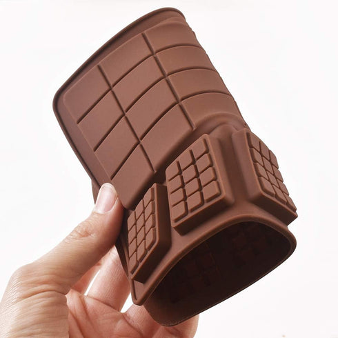 Newk Silicone Break Apart Chocolate Molds, Candy and Energy Bar Silicone Molds, Pack of 6...