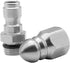 Beduan Pressure Washer Sewer Jetter Nozzle Stainless Steel for Cleaning Sink Drain Pipe 5000PSI(2 Sets)...