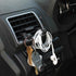 Direct Silicone Auto Car Steering Wheel Cover 13"-15" / 33-38cm, with 4 pcs Air Vent Hook - Black...