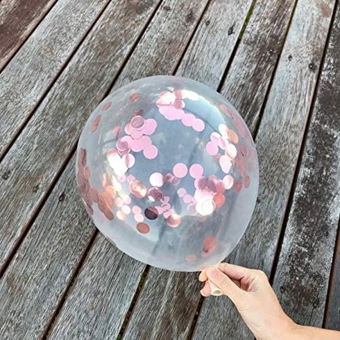 LaVenty Set of 11 Rose Gold PAJAMA PARTY Balloons PAJAMA PARTY Banner Pajama Party Decor Slumber Party Spa Party Balloons...