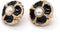 20pcs 11mm(0.433inch) Little Flower Black Gold Metal Women Coat Buttons for Clothes Shirt Blouse Handmade Decorative Sewing Buttons Wholesale (Gol...