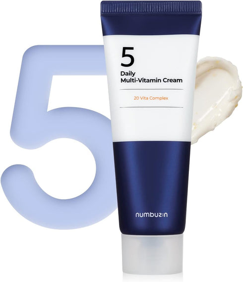 numbuzin No.5 Daily Multi-Vitamin Cream, | Vitamin C, Panthenol, Niacinamide, Non-Sticky Finish, Korean Skin Care for Face, 2.02oz...