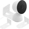 2Pack Adhesive Metal Wall Mount for Google Nest Indoor 2nd Generation Security Cam Wired, No Drilling VHB Stick On or Screw Install, Two Ways Inst...