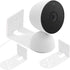2Pack Adhesive Metal Wall Mount for Google Nest Indoor 2nd Generation Security Cam Wired, No Drilling VHB Stick On or Screw Install, Two Ways Inst...