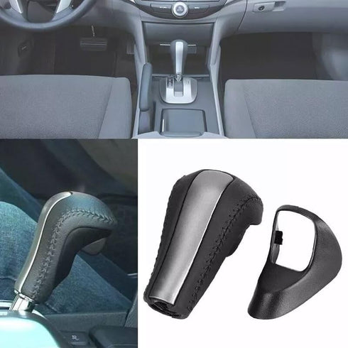 Gear Shifter Knob for Honda Accord 2008-2012 Gear Shift Knob Leather Car Stick Lever Handle Automatic Stick Shifter Head Transmission Gear Shift L...