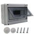 Distribution Protection Box with DIN Rail IP65 ABS Transparent Clear Cover Power mcb Distribution Box for Circuit Breaker Indoor on The Wall 8 Way...