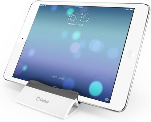 Universal Smartphone and Tablet Display Stand - Compatible for iPhones, iPad, GiveAbay Kindle, Android Smartphones. (White)...