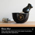 Ceramic Textured Shaving Bowl – Shave Soap & Shaving Cream Dish, Textured for Rich Lather (Black)...