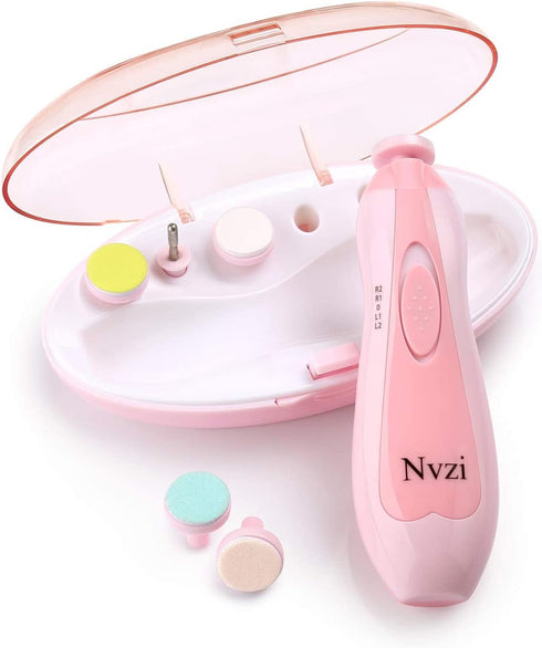 Baby Nail Trimmer Electric, Electric Nail File Baby Nail Clippers with Light, Toe Nail Sander for Thick Nails, Infant Nail Clippers for Newborn Or...