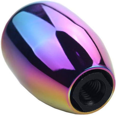 DEWHEL 5 Speed Manual Shift Knob M10x1.25 Screw On Aluminum (Neo-Chrome)...