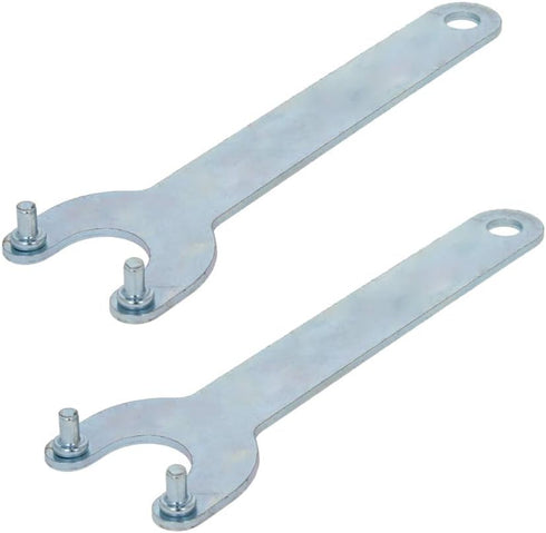 Utoolmart 2Pcs Angle Grinder Wrench, Iron Lock Nut 2 Prong Zinc Plating Finish Spanner for Dewalt Milwaukee Makita Black & Decker Ryobi...