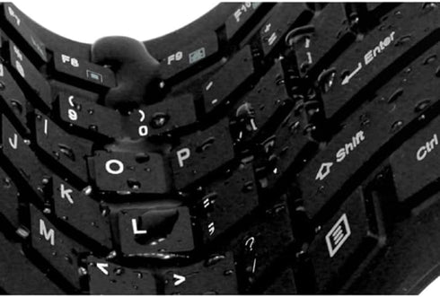 Adesso SlimTouch 232 Antimicrobial Waterproof Flexible Keyboard for Windows 8/7/Vista/XP/2000 (AKB-232UB), black...