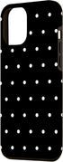 iPhone 13 Pro Max Case, Black Phone Cover, Black and White Polka Dots Phone Case...