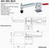 4Pcs Toggle Clamps (Longer and Heightened GH-201-BLH Toggle Clamp)...