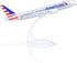 Boeing 777 AA Airlines 1/400 Diecast Metal Airplane Model with Stand Airlines Model Plane Alloy Display Collectible Model Kit for Aviation Enthusi...