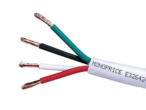 Monoprice 50ft 16AWG CL2 Rated 2-Conductor Loud Speaker Cable (For In-Wall Installation)...