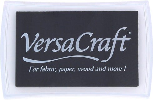 Tsukineko VersaCraft Multipurpose water-based pigment ink (VK-182 Real Black) (Original Version)...