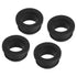 MECCANIXITY 4Pcs Snap Rubber Grommet Hole Plug Mount Dia 25mm ID 20mm H 15mm Seal Anti-Scratch for Electrical Box Cable Pipe Black...