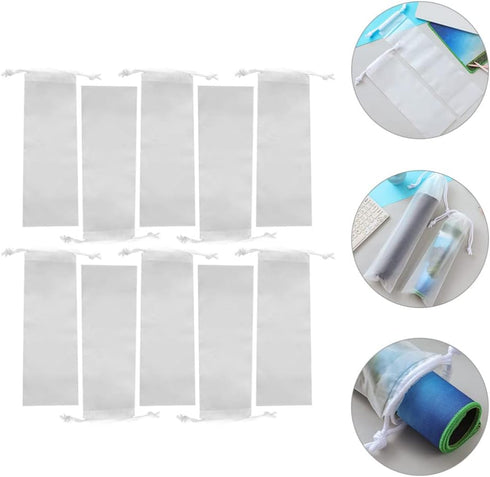 10pcs Umbrella Storage Bag Wet Umbrella Bag Folding Umbrella Bag Wet Umbrella Pouch Drawstring Umbrella Bag Umbrella Bags Umbrella Dust Bag Drawst...