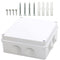 MAKERELE IP65 Waterproof Dustproof Electrical Junction Box ABS Plastic Electronics Enclosure White 5.9”×5.9”×2.8”inch(150×150×70mm)...