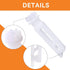 40 Sets of Clear Vertical Blind Repair Tabs Blind Fixers Vertical Blind Slat Replacement (80 PCS) with 15 PCS White Vertical Blind Stem Parts for ...