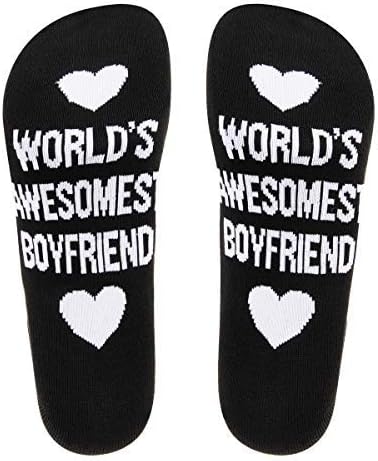 Funny Dobby Socks Novelty Knitted Words Combed Cotton Crew Socks Boyfriend Girlfriend Socks...