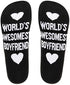 Funny Dobby Socks Novelty Knitted Words Combed Cotton Crew Socks Boyfriend Girlfriend Socks...