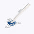 Toilet Brush Bowl Brush Bathroom Brush Under Rim Toilet Brush Scracth-Free Curved Good Grip Easy to use deep Cleaning No Scratching, Anti-Splashin...