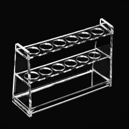 Test Tube Holder 6 Wells Test Tube Rack, Acrylic Lab Stand Rack for 10ml Centrifuge Tubes Clear (10ml, 6 Wells)...