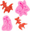 Goldfish Fondant Molds,Set of 2 3D Realistic Shaped Japanese Koi Fish Carp Silicone Molds,for Chocolate Candy Sugar Paste Fondant Craft Cake Cupca...