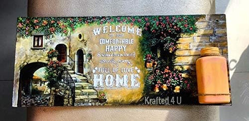 CrafTreat Home Stencils for Painting on Wood, Canvas, Paper, Fabric, Floor, Wall and Tile - Home Quotes Bundle - 6Pcs - Size: 6x6 Inches Each - Re...