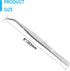 1Pcs 8 Inch Stainless Steel Tweezer, Long Tweezers with Precision Serrated Curved Tips, Non-slip Multitool Tweezer for Cooking, Repairing, Medical...
