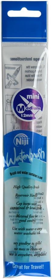 Yasutomo Niji Waterbrush Mini Medium 5/32" x 3/8"...