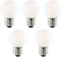 Dimmable E26 Frosted LED Light Bulbs Warm White 2700K,4W G16.5/G50 Mini Globe LED Bulb for Beside Lamp Ceiling Fan Pendant Lights Chandelier Fixtu...