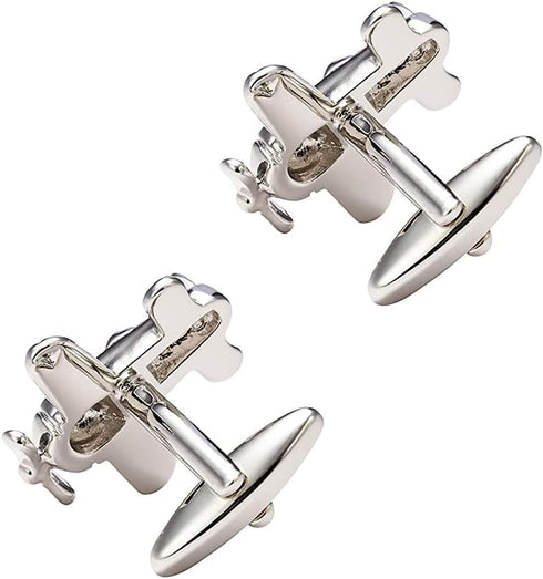 Propeller Plane Cufflinks (Silver)...