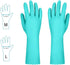 Elgood Reusable Dishwashing Cleaning Gloves with Latex free, Cotton lining,Kitchen Gloves 2 Pairs,Purple+blue Medium...