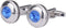 Mens classic cufflinks business wedding shirts gifts (blue)...