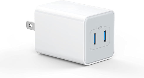 USB C Wall Charger 40W, 1 Pack Dual Port 20W PD 3.0 Type C Fast Charging Block, Durable Compact Power Adapter for iPhone 11/12/13/14/15/ Pro Max, ...
